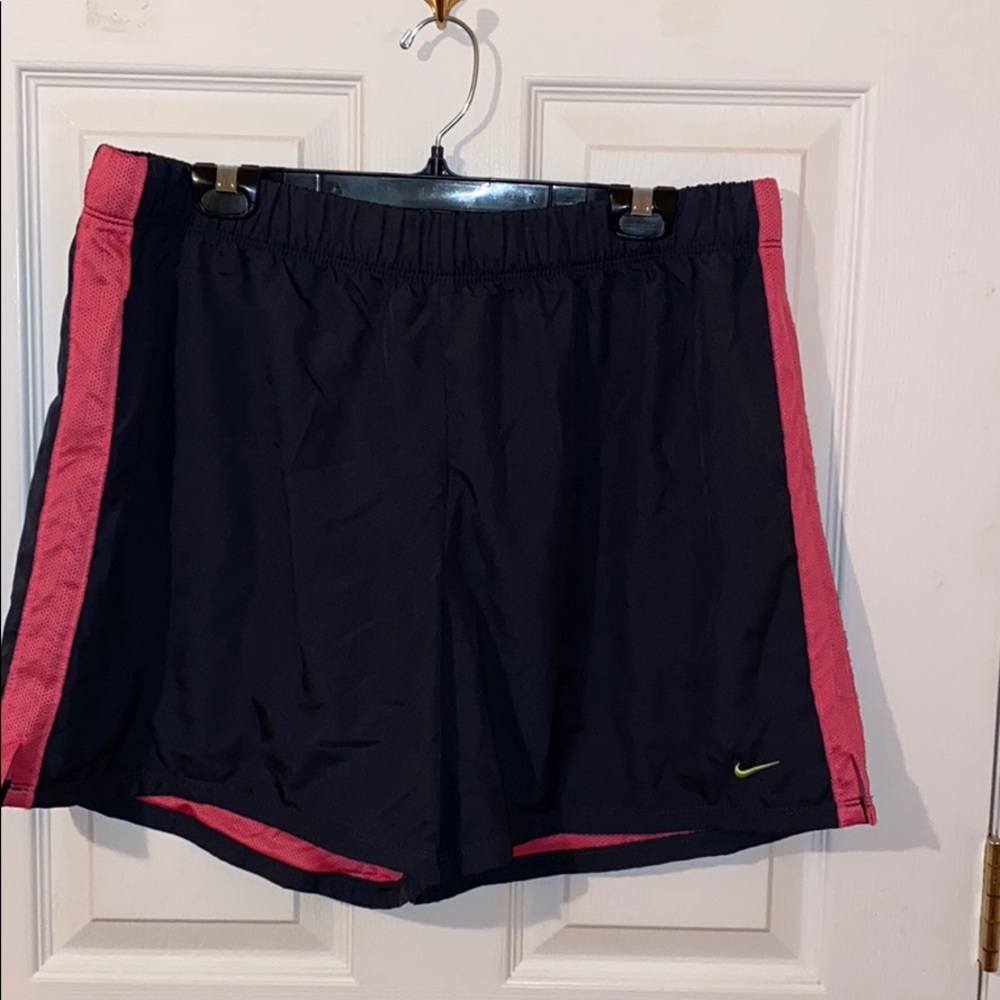 Navy and Pink Nike Athletic shorts